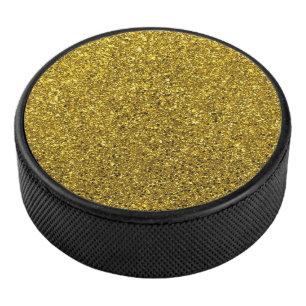 Bildmuster für den Gold-Glitzer Eishockey Puck