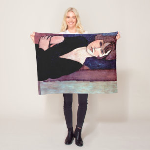 Bildnis einer Frau, Modigliani Fleecedecke