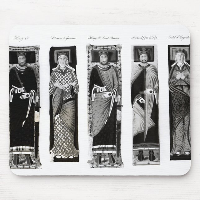 Bildnisse von Henry II Eleonor von Aquitanien Mousepad (Vorne)