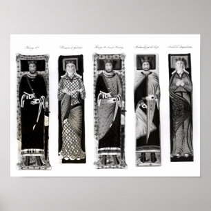 Bildnisse von Henry II Eleonor von Aquitanien Poster
