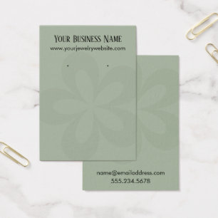 Bildschirm "Green Graphic Blume 1 Earring Holder D