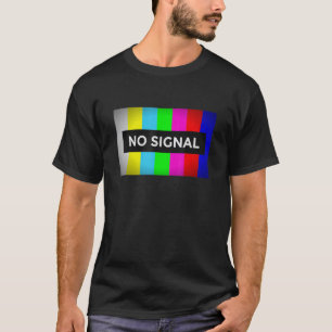 Bildschirm-TV für den Test "Kein Signal Retro Nerd T-Shirt