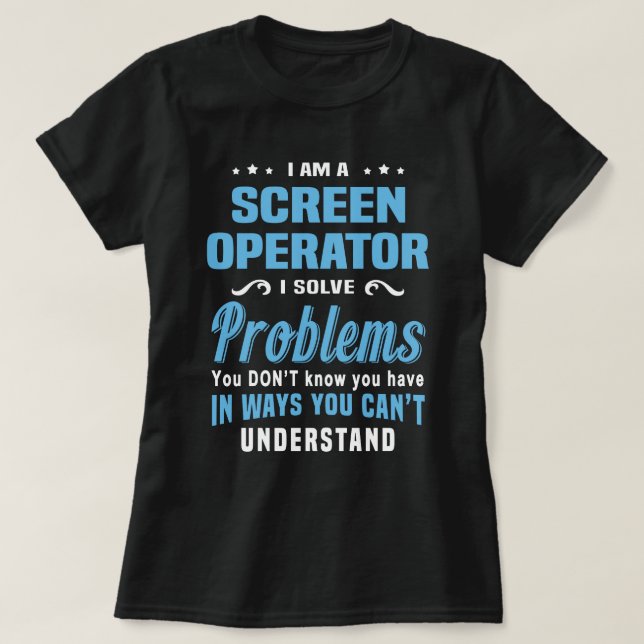 Bildschirmbetreiber T-Shirt (Design vorne)