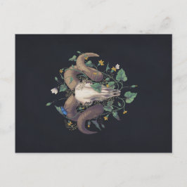 Bildserie Leben und Tod: Schafschädel Postkarte