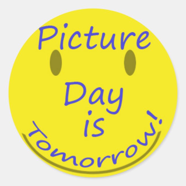 Bildtag Runder Aufkleber (Vorderseite)