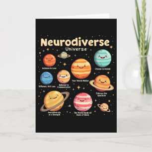 Bildung Autismus-Bewusstsein Neurodiverses Univers Karte