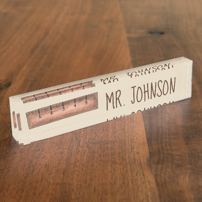 Bildung der hölzerne Schulleiter Namensplakette (Seite)