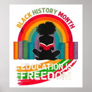 Bildung der Schwarzen Geschichte ist Freiheit Poster