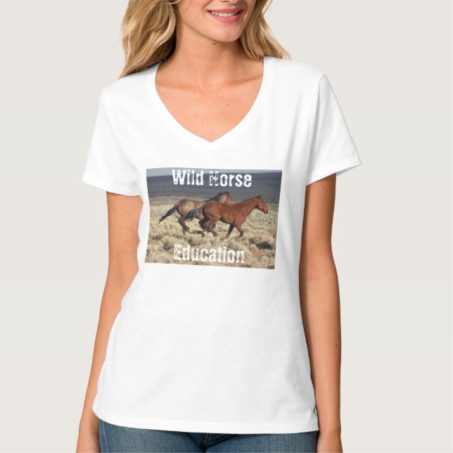 Bildung des Wilden Pferdes T-Shirt (Vorderseite)