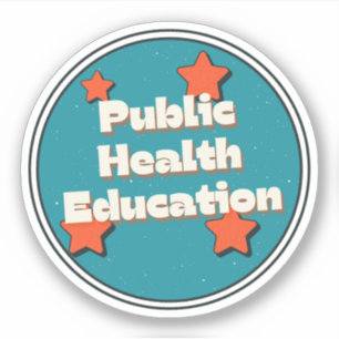 Bildung im Bereich öffentliche Gesundheit Aufkleber