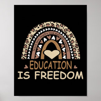Bildung ist die amerikanische Freiheitsgeschichte Poster