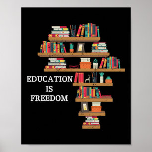 Bildung ist die amerikanische Freiheitsgeschichte Poster