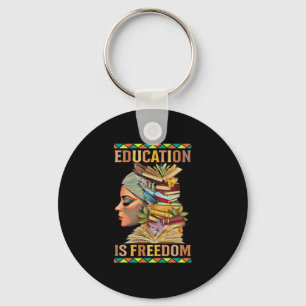 Bildung ist die amerikanische Freiheitsgeschichte Schlüsselanhänger