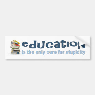 Bildung ist die Heilung Autoaufkleber