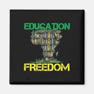 Bildung Ist Freiheit Black History Month Afrikaner Magnet