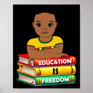Bildung Ist Freiheit Black History Month Afrikaner Poster
