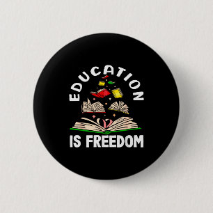 Bildung ist Freiheit Black History Month Button