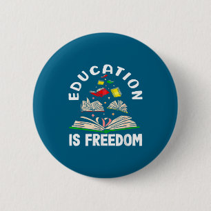 Bildung ist Freiheit Black History Month  Button