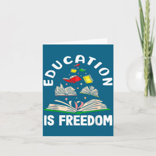Bildung ist Freiheit Black History Month Karte