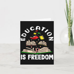 Bildung ist Freiheit Black History Month Karte