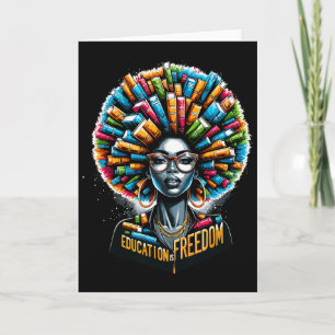 Bildung Ist Freiheit Black History Month Lehrer B Karte