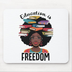 Bildung ist Freiheit Lehrer Black History Month B Mousepad