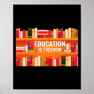 Bildung Ist Freiheit Schwarze Geschichte Afrikanis Poster