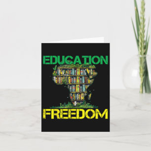 Bildung ist Freiheit Schwarze Geschichte Monat Afr Karte