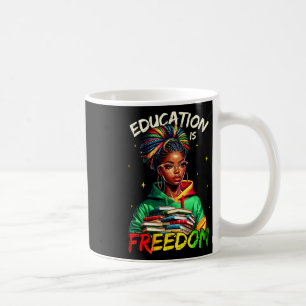 Bildung ist Freiheit Schwarze Geschichte Monat Shi Kaffeetasse