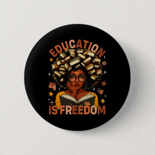 Bildung Ist Freiheit Schwarze Lehrer Bücher Schwar Button