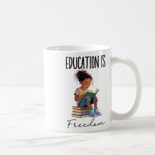 Bildung Ist Freiheit Schwarze Lehrer Bücher Schwar Kaffeetasse