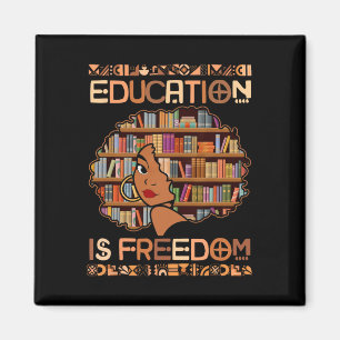 Bildung Ist Freiheit Schwarze Lehrer Bücher Schwar Magnet