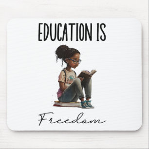 Bildung Ist Freiheit Schwarze Lehrer Bücher Schwar Mousepad