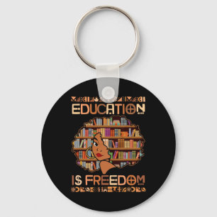 Bildung Ist Freiheit Schwarze Lehrer Bücher Schwar Schlüsselanhänger