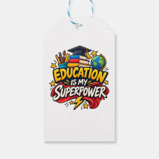 Bildung Ist Mein Superkraft-Geschenkanhänger Geschenkanhänger