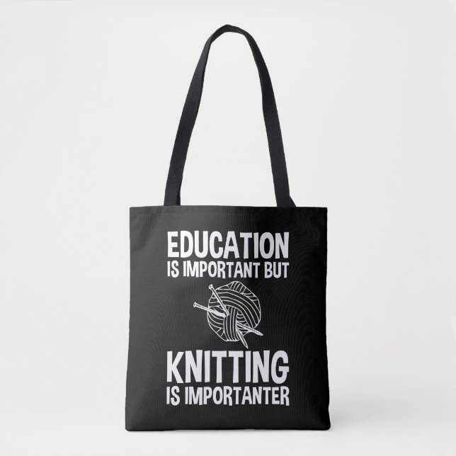 Bildung ist wichtig, aber es ist wichtig, zu nicke tasche (Vorderseite)