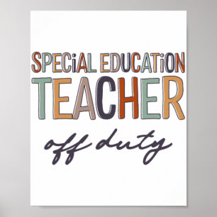 Bildung Lehrer am letzten Schultag Poster