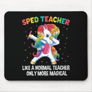 Bildung-Lehrer, der Unicorn auf Mousepad