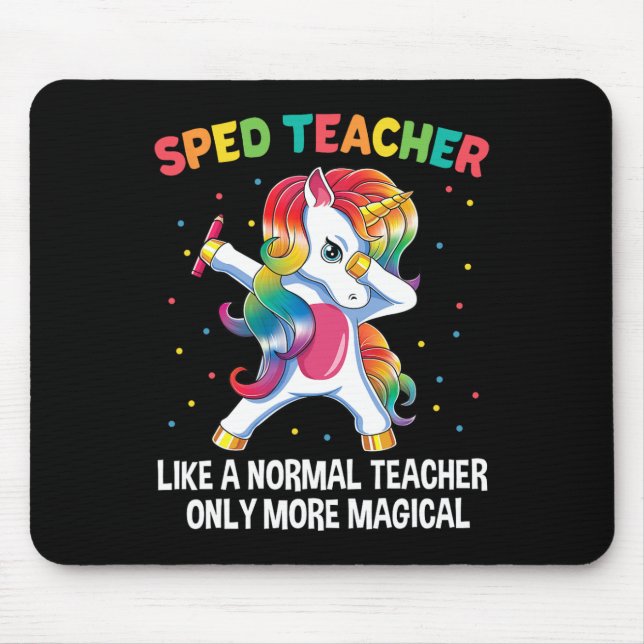 Bildung-Lehrer, der Unicorn auf Mousepad (Vorne)