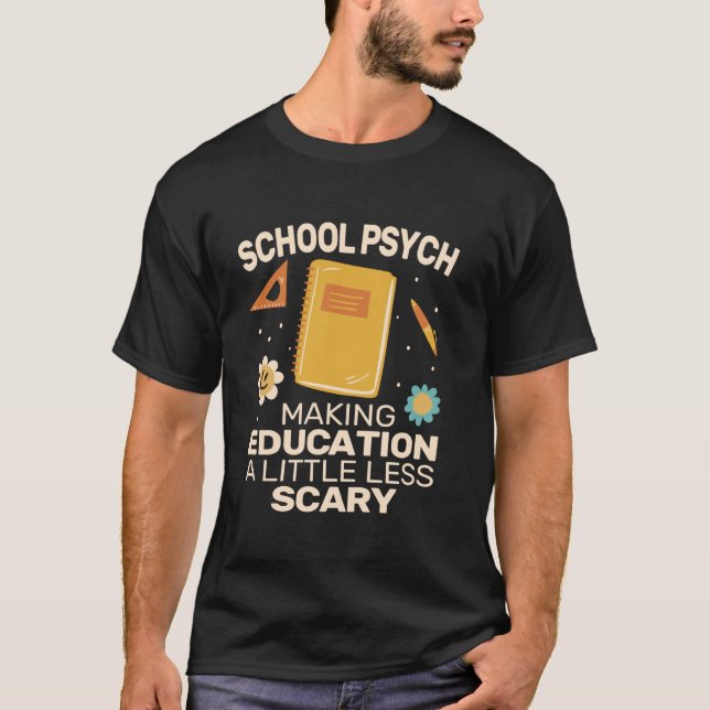 Bildung niedlich School Psycholo Schule T-Shirt (Vorderseite)