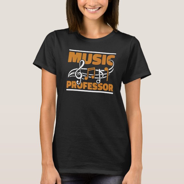 Bildung Notes School Educational Music Teacher T-Shirt (Vorderseite)