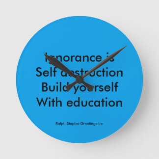 Bildung Runde Wanduhr