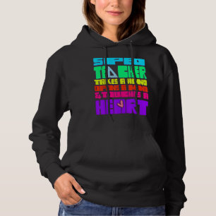 Bildung-Sped-Lehrer öffnet sich. Hoodie