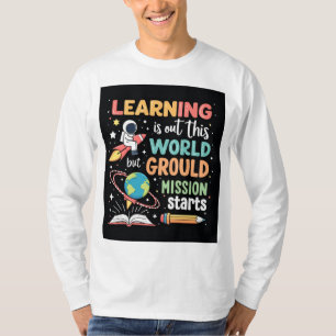 Bildung-T - Shirt für das Erlernen des Weltraums a