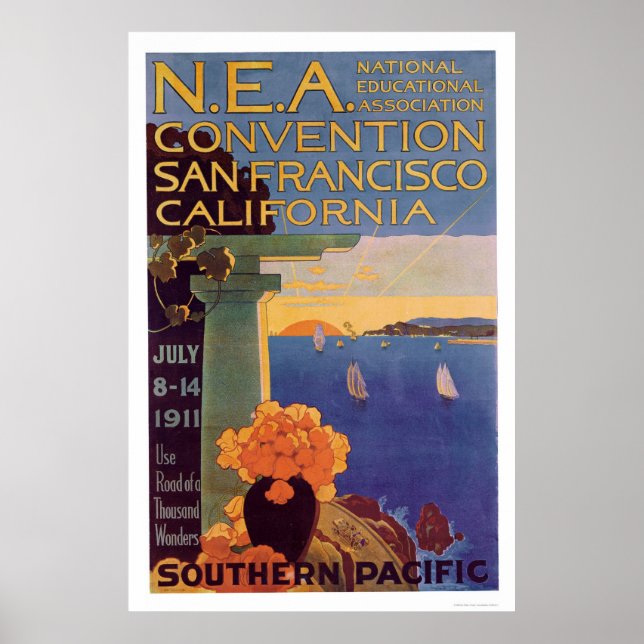 Bildung-Übereinkommen von San Francisco 1911 Poster (Vorne)