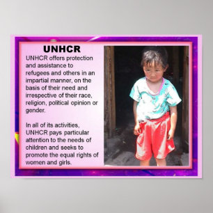 Bildung, Unionsbürgerschaft, Flüchtlinge, UNHCR Poster