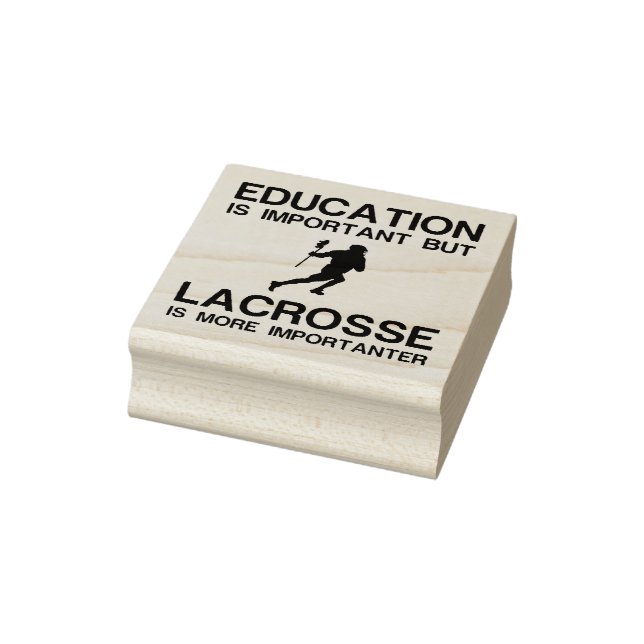 BILDUNG WICHTIG LACROSSE GUMMISTEMPEL (Stempel)