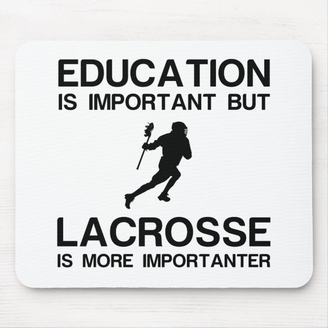 BILDUNG WICHTIG LACROSSE MOUSEPAD (Vorne)