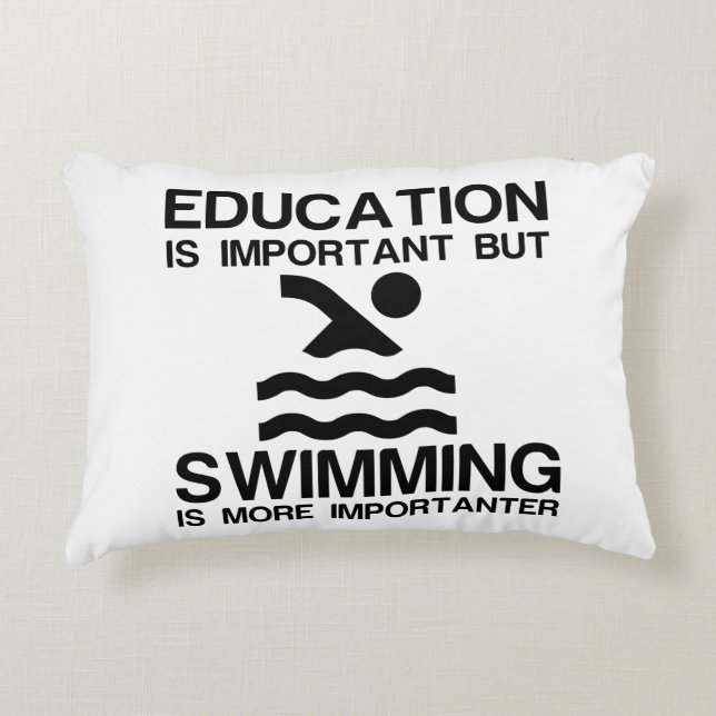 BILDUNG WICHTIG SCHWIMMBAD WICHTIG DEKOKISSEN (Vorderseite)