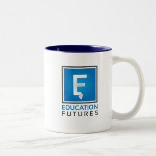 Bildungs-Zukunft-Tasse - Blau Zweifarbige Tasse